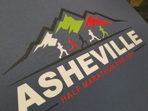 Asheville Half Marathon and 10K T-Shirt by One Screen Printing